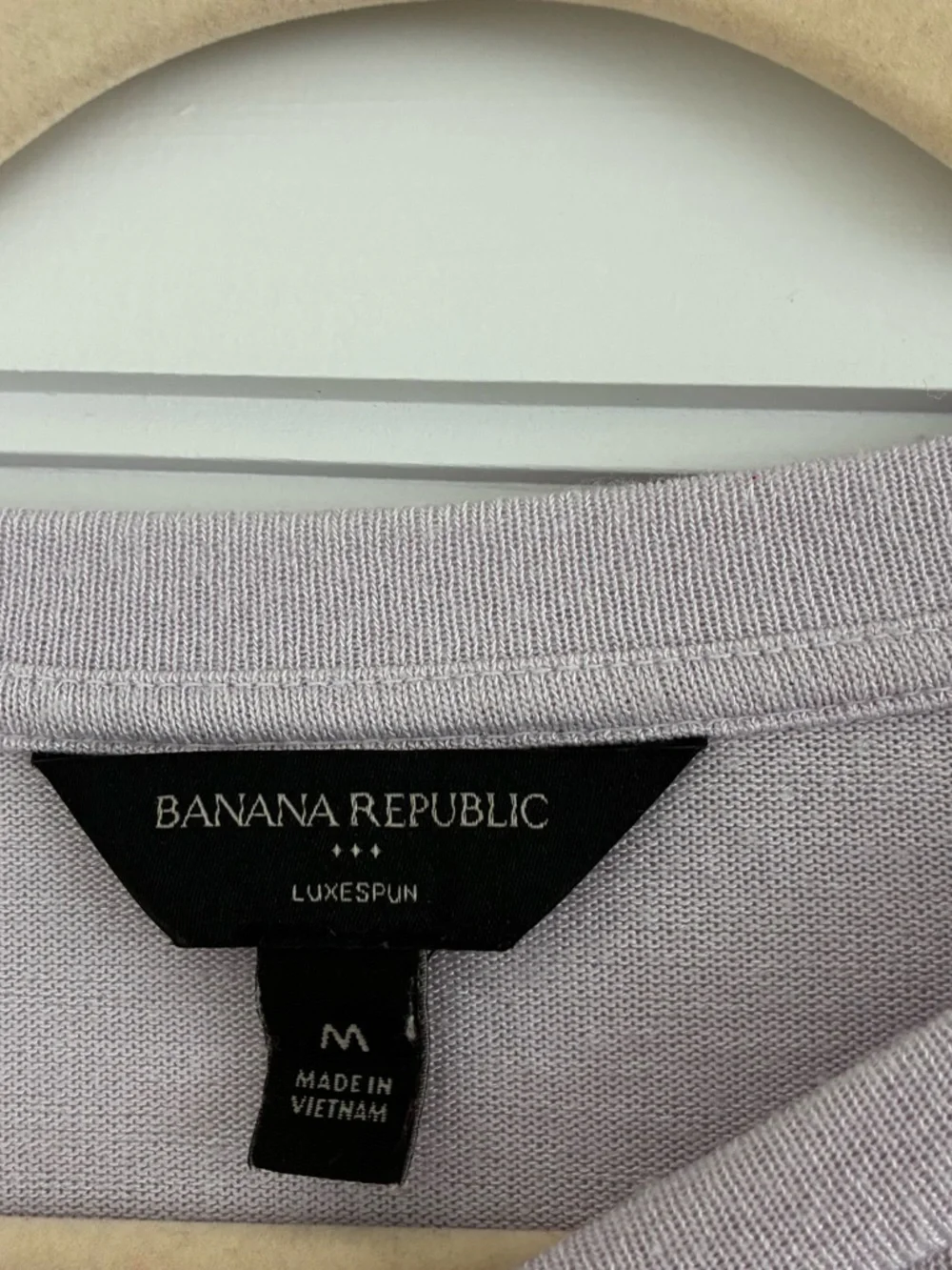 Banana Republic Lavender Puff-Sleeve Long Sleeve Top